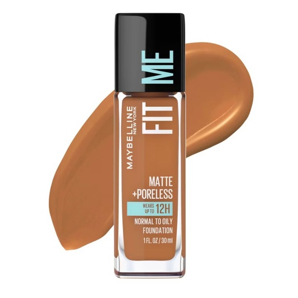 Maybelline Fit Me Matte + Poreless Liquid Foundation Makeup, NWT - Picture 1 of 5